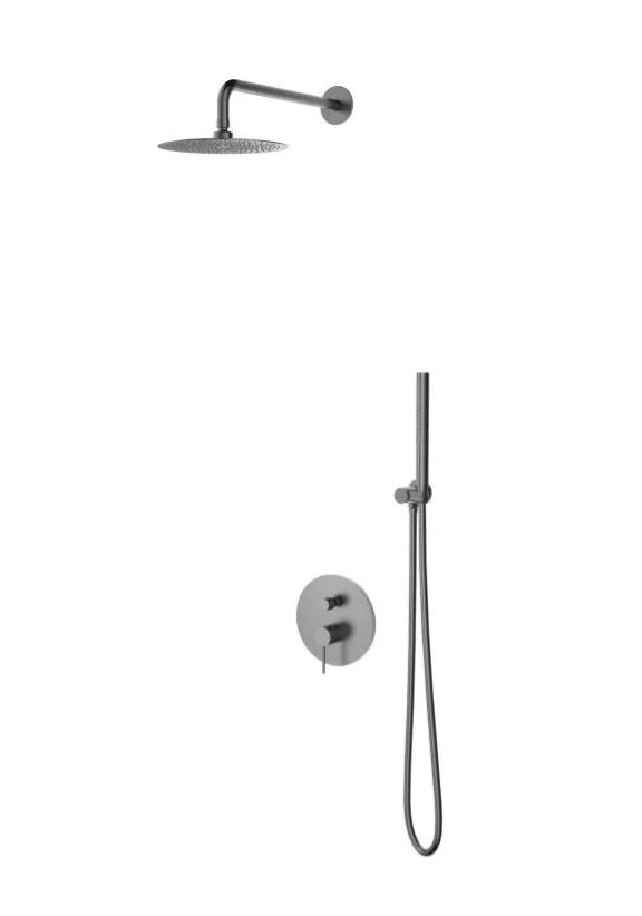 AREZZO design NOVA falsík alatti zuhanyszett, szálcsiszolt gun metal AR-2160GM