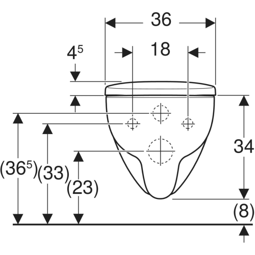 Geberit Selnova TurboFlush mélyöblítésű fali WC ülőkével, fehér 503.083.00.1