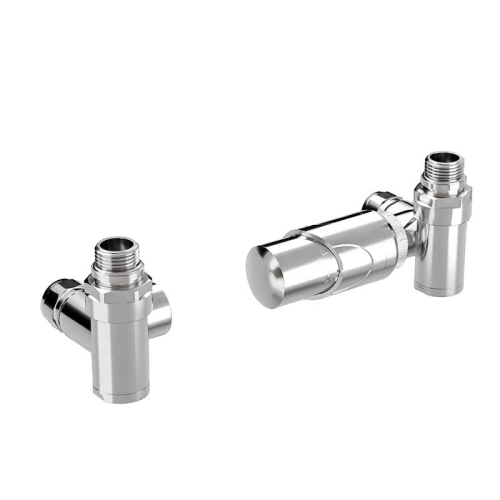 Radeco Basic univerzális térsarok szelep, fűtőpatronhoz króm TZTI/CR