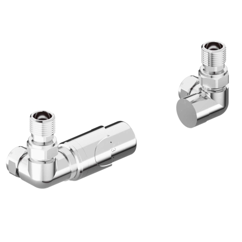 Radeco Basic univerzális térsarok radiátor szelep, króm TZTT/CR