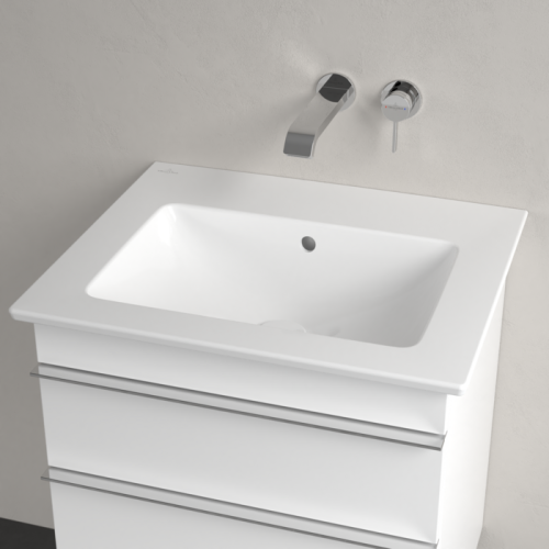 Villeroy & Boch Venticello 60x50 cm-es beépíthető mosdó csaplyuk nélkül CeramicPlus felülettel, fehér 412462R1