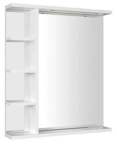 Sapho AQUALINE KORIN 60x70 cm LED tükör polcokkal, fehér KO370S