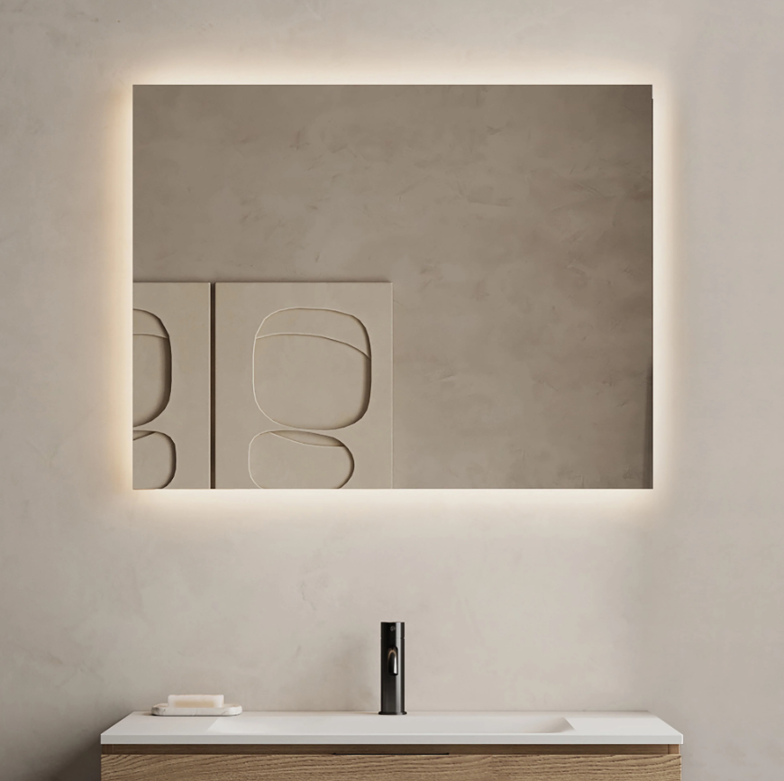 Marmy SECRET tükör 90 cm x 80 cm (LED 6000k, körbe hangulatvilágítás) 90 11 23 90 80 01
