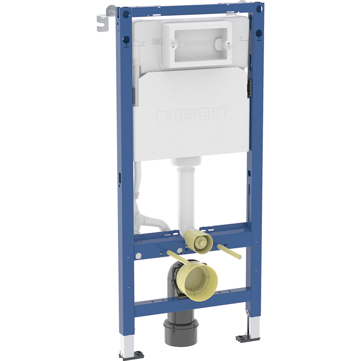 Geberit DuofixBasic fali WC-szerelőelem, 112 cm, Delta 12 cm-es falsík alatti öblítőtartállyal 458.103.00.2 (111.153.00.1 utódja)