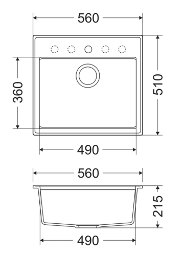 Mofém Zenit 1B gránit mosogató, metál fekete 760012801N3