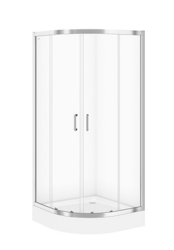 Cersanit ZIP negyedköríves zuhanykabin 90x90 cm, króm S154-002
