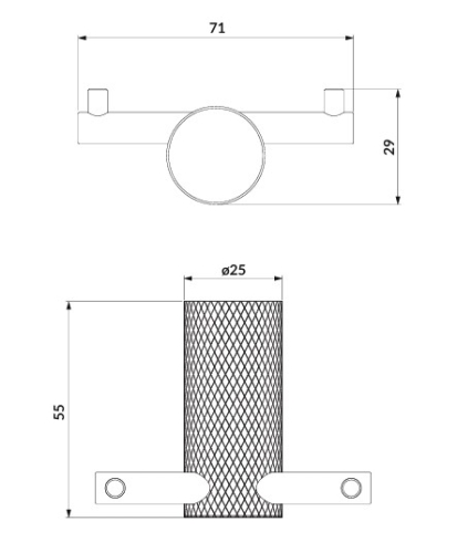 Cersanit Zen dupla akasztó, króm S951-874