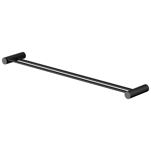 Cersanit Zen dupla törölköző tartó 60 cm, fekete S951-885