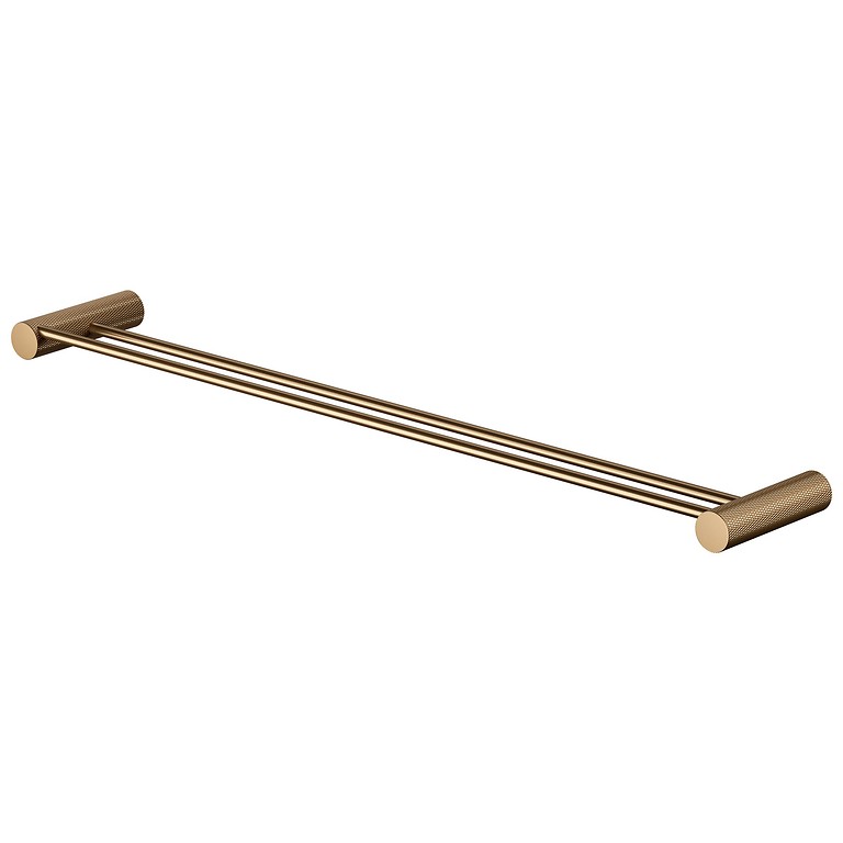 Cersanit Zen dupla törölköző tartó 60 cm, szálcsiszolt réz S951-887