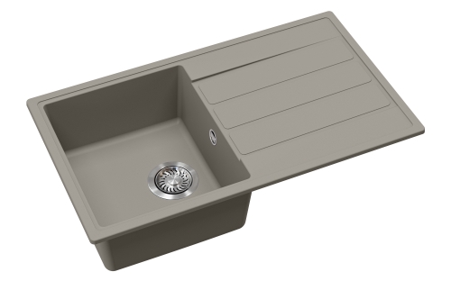 EVIDO Easy 45S gránit mosogató, 760 x 440 mm, platina 442068