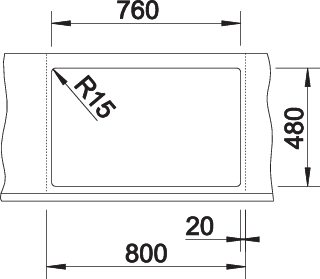 BLANCO LEXA 8 fekete exc.nélkül Gránit Mosogató 525906