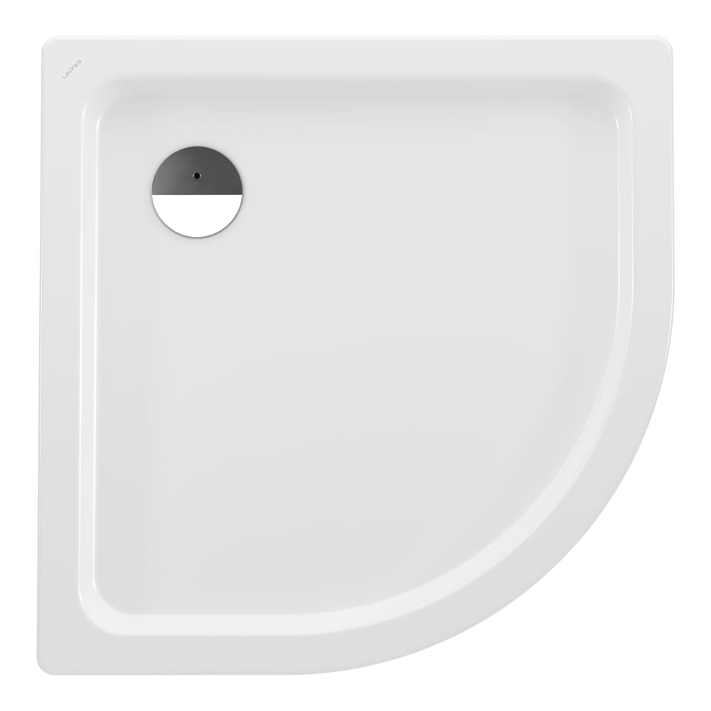 Laufen Platina 90x90 cm negyedköríves zuhanytálca csúszásgátló felülettel, fehér H2150186000401