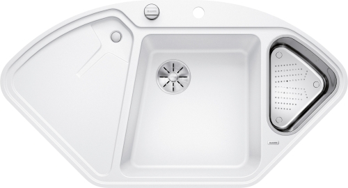 BLANCO DELTA II-F fehér tart., SZINTBE ÉPÍTÉS Gránit Mosogató 523673