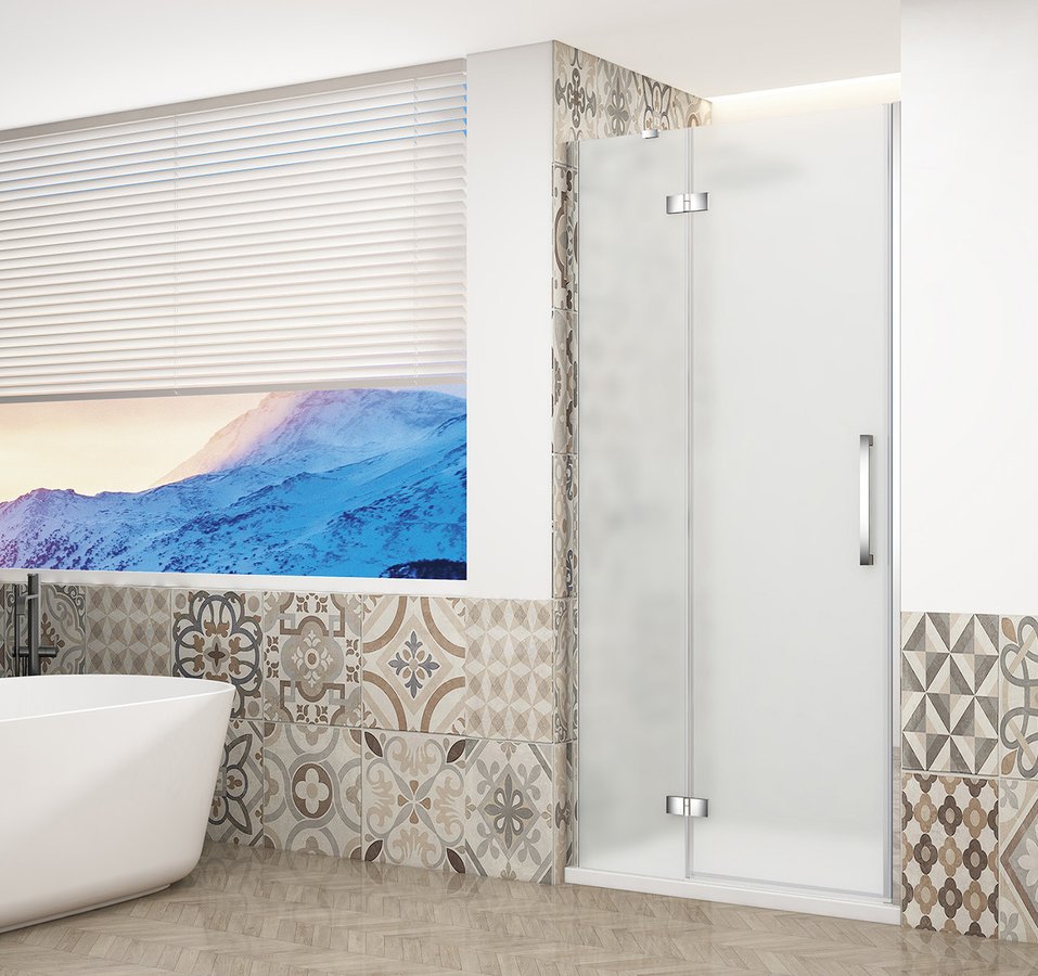 Sapho TRINITY CHROME 90 cm balos zuhanyajtó matt üveggel, króm GT1290ML-CH