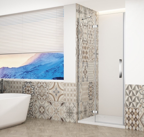 Sapho TRINITY CHROME 110 cm balos zuhanyajtó transzparent üveggel, króm GT1211CL-CH