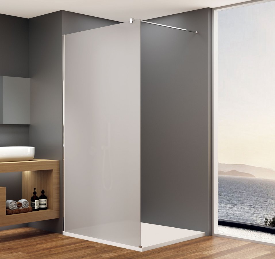 Sapho BRUCKNER SPITZA 110 cm WALK-IN zuhanyfal matt üveggel, króm 750.112.1