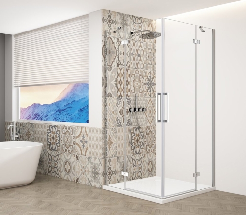 Sapho TRINITY CHROME 110x110 cm zuhanykabin transzparent üveggel, króm GT2211-11C-CH