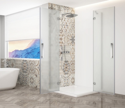 Sapho TRINITY CHROME 80x90 cm zuhanykabin matt üveggel, króm GT2280-90M-CH