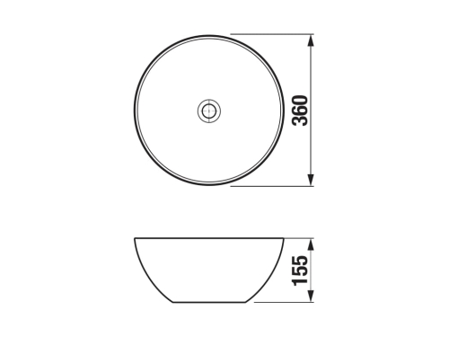 Jika Astra pultra építhető mosdó 36 cm, matt fekete H8183657161121