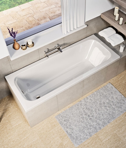 Niwell Poli 180x75 cm egyenes kád WANW.POL.180.075.WH