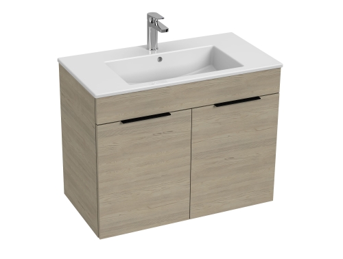 Jika Cube alsószekrény 80x43 cm-es mosdóval, kőris H4537521765141