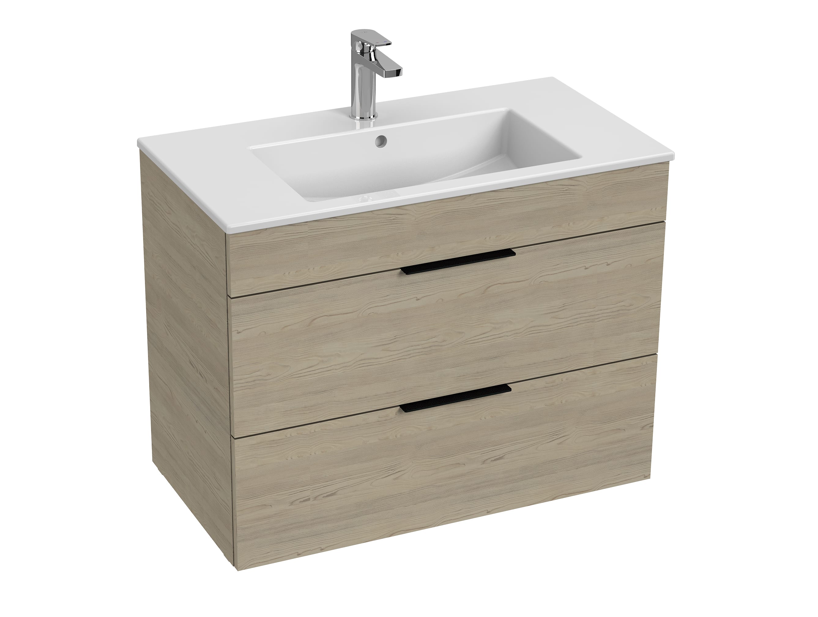 Jika Cube alsószekrény 80x43 cm-es mosdóval, kőris H4537621765141