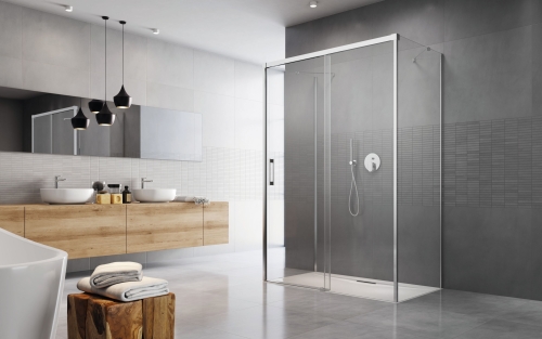 Radaway Idea S1 70 cm jobbos oldalfal, króm 387048-01-01R