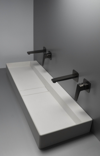 Deante Blur Gránit pultra tehető mosdókagyló lefolyófedéllel 100x40 cm, alabástrom CQB_AU1S