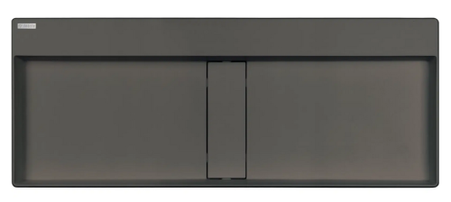 Deante Blur Gránit pultra tehető mosdókagyló lefolyófedéllel 100x40 cm, metál antracit CQB_TU1S