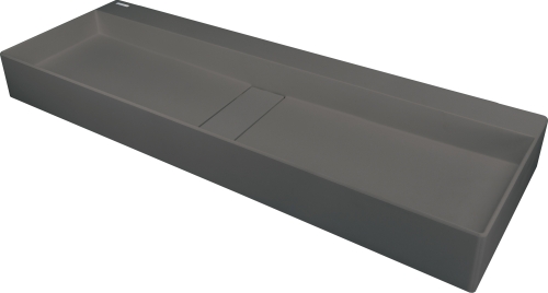 Deante Blur Gránit pultra tehető mosdókagyló lefolyófedéllel 100x40 cm, metál antracit CQB_TU1S