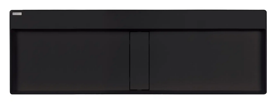 Deante Blur Gránit pultra tehető mosdókagyló lefolyófedéllel 120x40 cm, nero CQB_NU2S