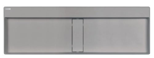 Deante Blur Gránit pultra tehető mosdókagyló lefolyófedéllel 120x40 cm, metál szürke CQB_SU2S
