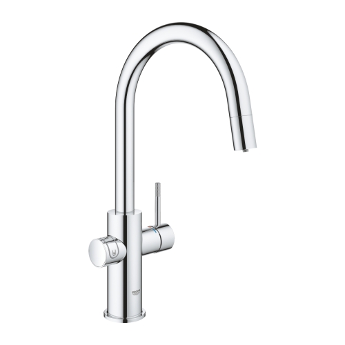 Grohe GROHE Blue Home C-kifolyós kezdőkészlet kihúzható gyöngyöztetővel, króm 31541000