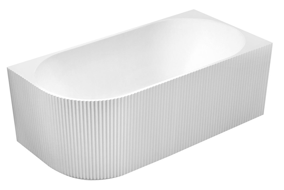 Sapho AQUALINE TIBERA STRIP R 170x80 cm jobbos szabadon álló akril kád, fehér E1015G
