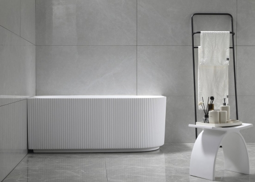 Sapho AQUALINE TIBERA STRIP L 150x75 cm balos szabadon álló akril kád, fehér E1047G