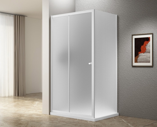 Sapho AQUALINE UGGA 110x80 cm zuhanykabin brick üveggel, fehér AWS110-01