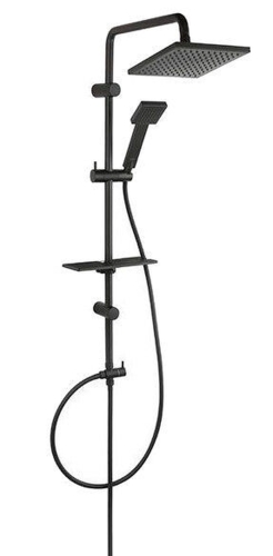 Ferro Matteo Pro Square zuhanyrendszer, matt fekete NP44-BL