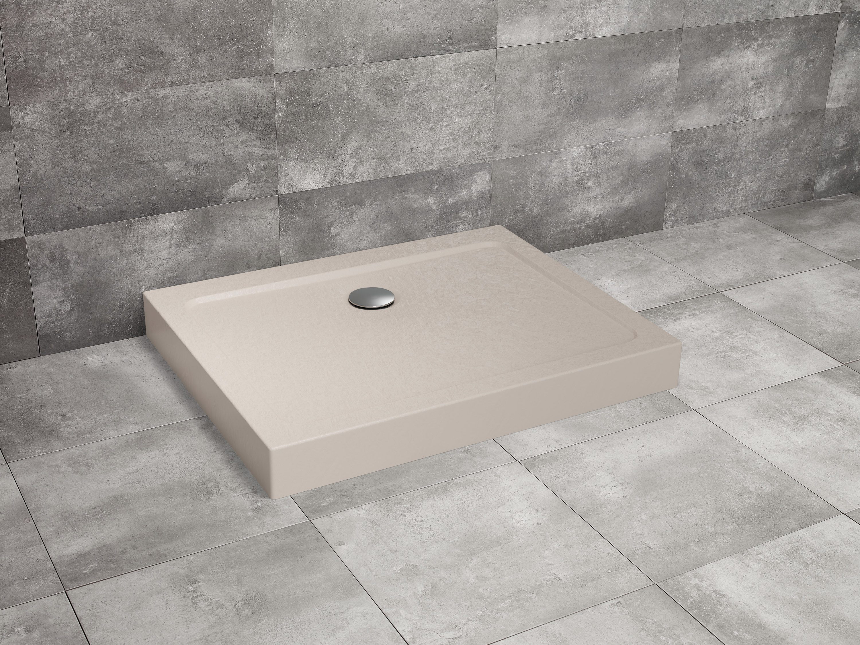Radaway Doros Stone D 100x90 cm zuhanytálca előlappal, beige SDRD1090-05-84S