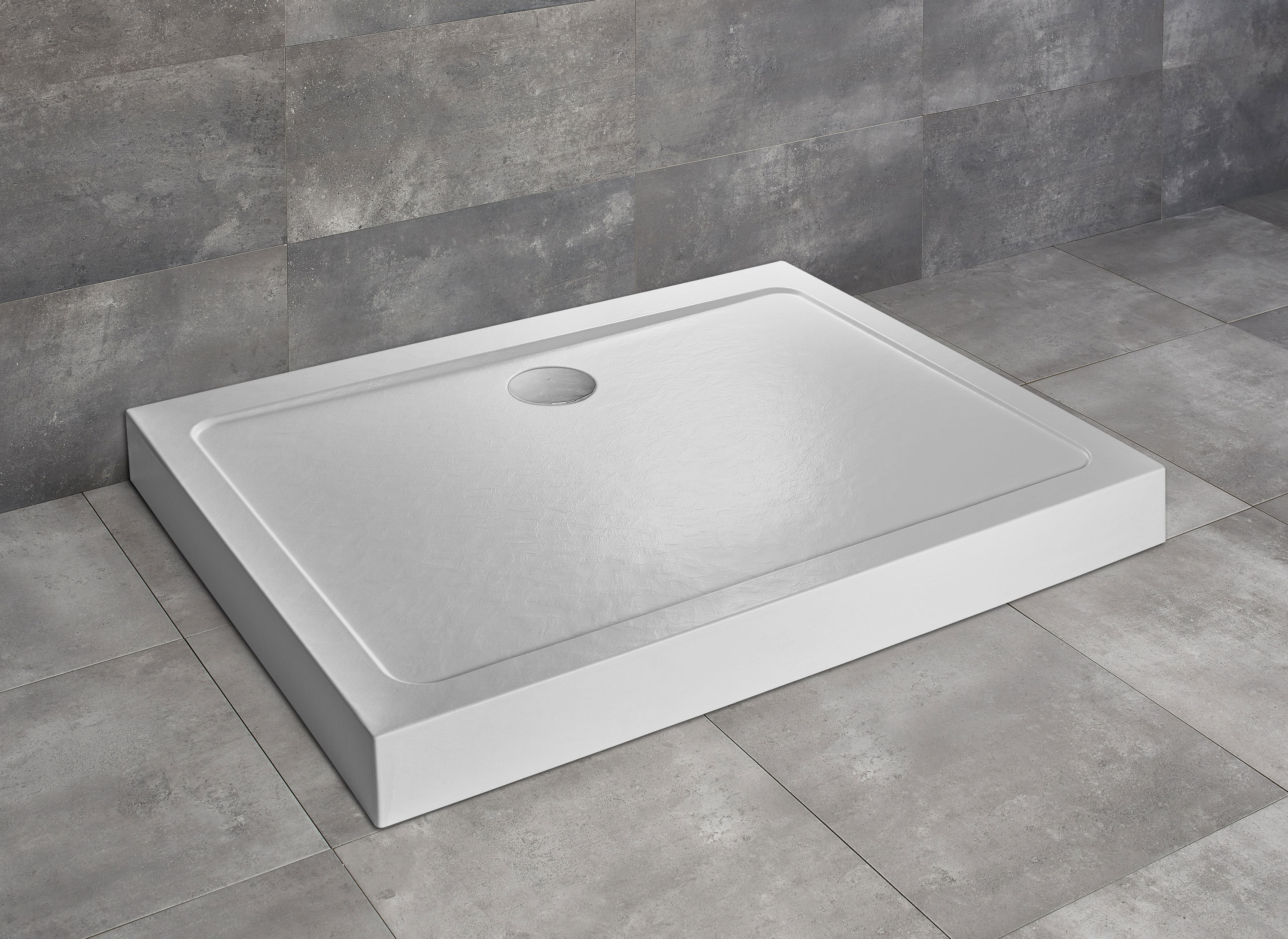 Radaway Doros Stone D 110x90 cm zuhanytálca előlappal, fehér SDRD1190-05-04S