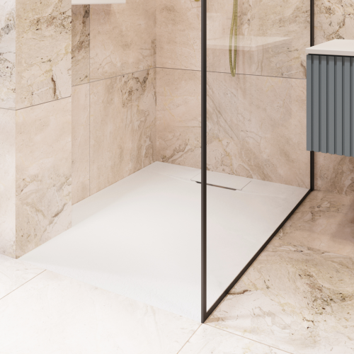 Invena ALVERO zuhanytálca SMC 90x90 cm szifonnal, fehér AK-7B-909-H