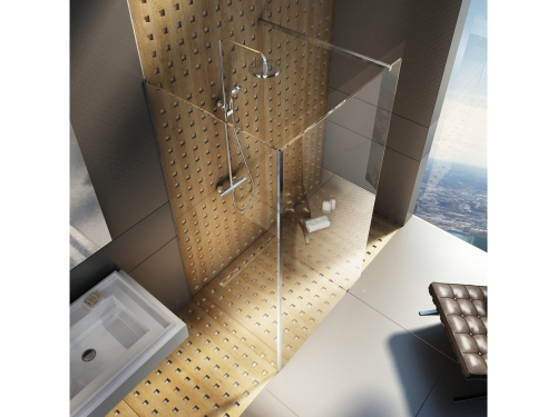 Ravak Corner 120x80 cm Walk-In zuhanykabin Transparent üveggel, krómhatású GW1CG4C0SZ1