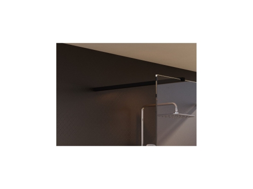 Ravak Free 120 cm Walk-In zuhanyfal Transparent üveggel, fekete GW9FG030SZ1
