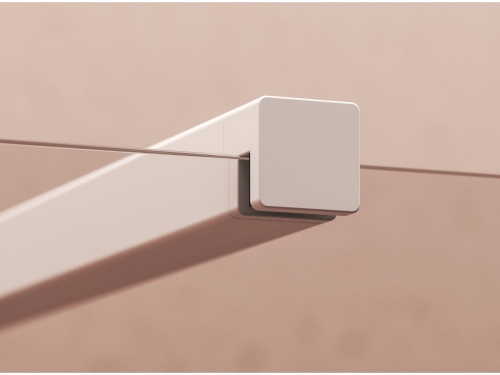 Ravak Free 150 cm Walk-In zuhanyfal Transparent üveggel, matt fehér GW9FP0E0SZ1