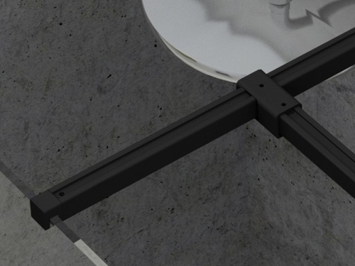 Ravak W Set Uni T csatlakozó, fekete GWD010003025