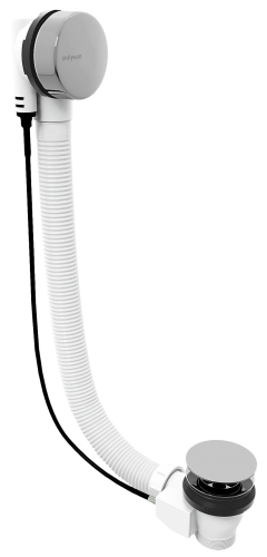 Sapho POLYSAN MARBLE 80 cm bovdenes kád le-és túlfolyó, króm 11042