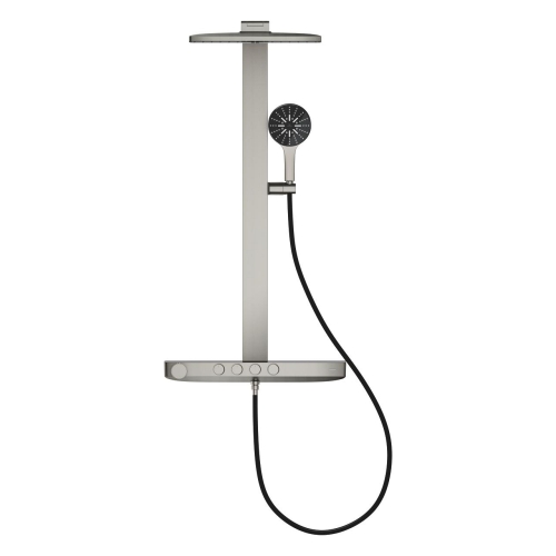 Grohe Rainshower Aqua Pure termosztátos zuhanyrendszer, supersteel 100962DC00