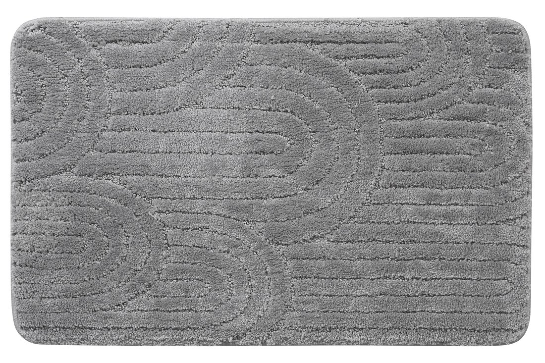 Sapho AQUALINE RIST 50x80 cm fürdőszobai kilépőszőnyeg, szürke NI8593