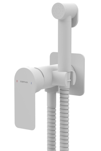 Sapho PAX falba süllyesztett csaptelep bidézuhannyal, matt fehér XA13/14