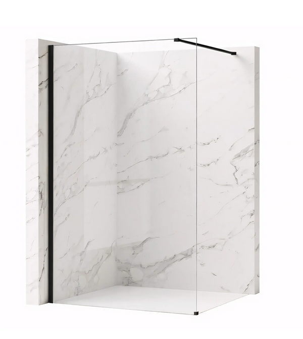 Rea Flexi walk-in zuhanyfal 90 cm, fekete KPL-K99166