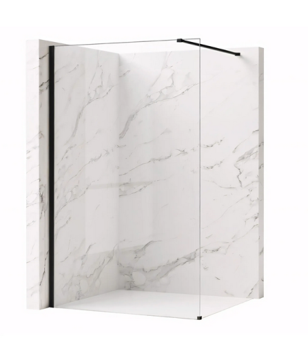 Rea Flexi walk-in zuhanyfal 90 cm, fekete KPL-K99166